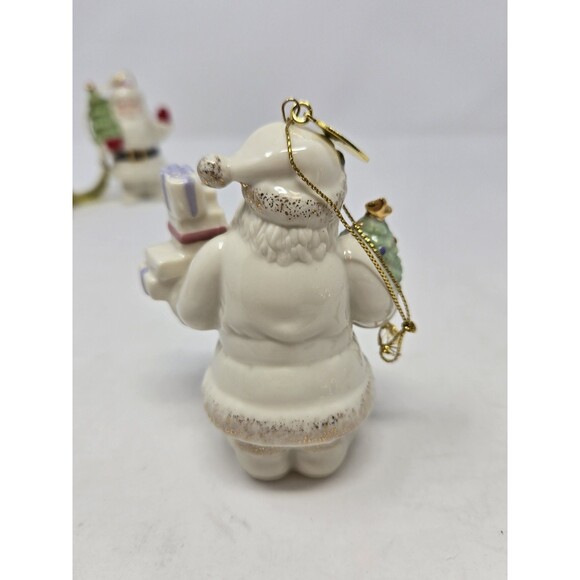 LENOX CHRISTMAS ORNAMENT BUNDLE LOT OF 3 SANTA CLAUS X 2 TREE ORNAMENT CLUB - Picture 11 of 13